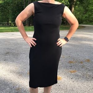 Purple label Ralph Lauren black dress w/ open back
